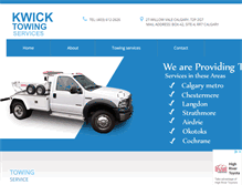 Tablet Screenshot of kwicktowing.com
